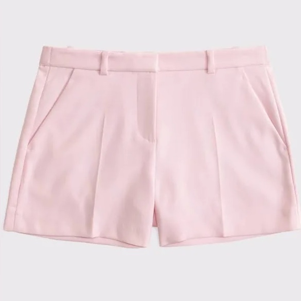 Abercrombie & Fitch Light Pink Tailored Womens Shorts